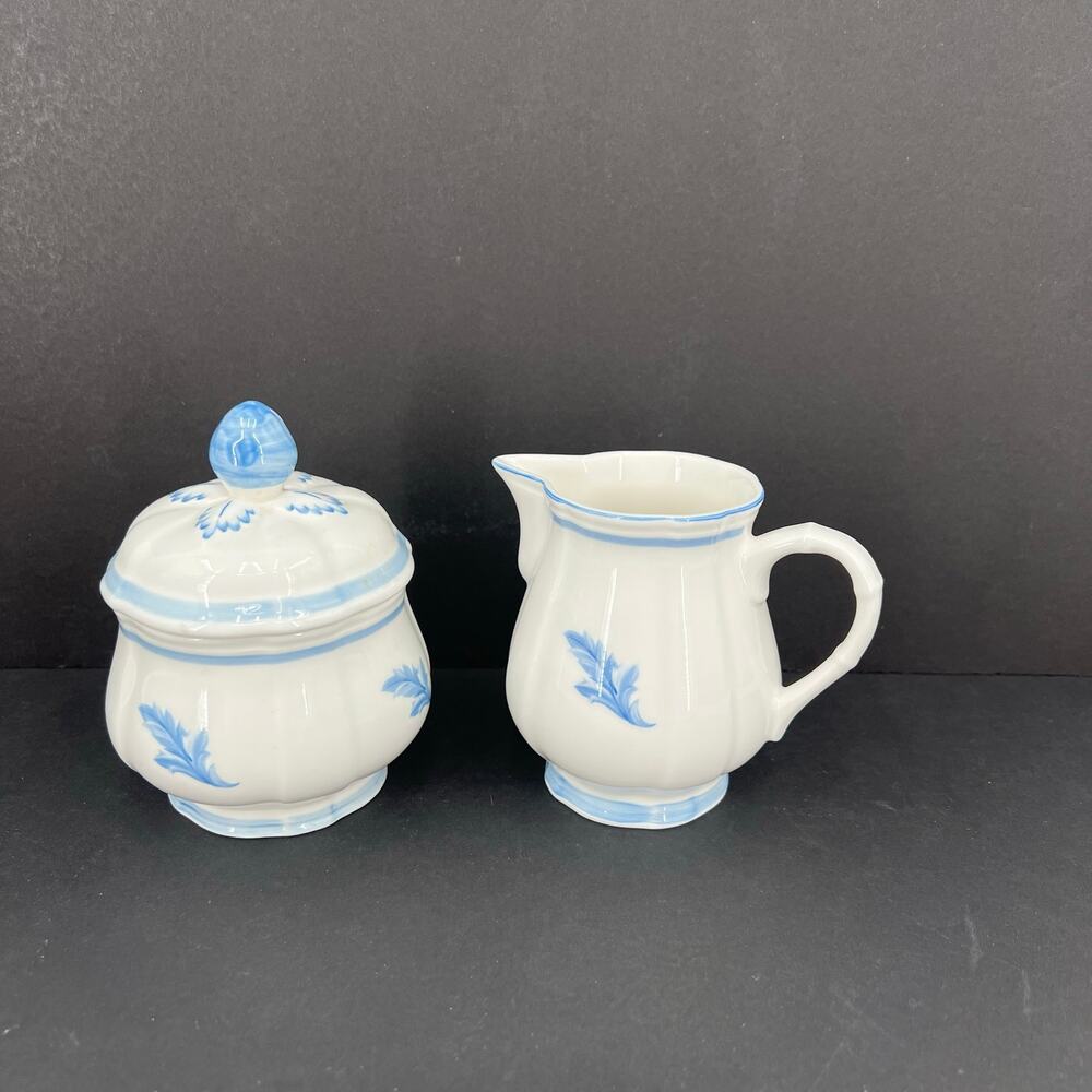 Villeroy & Boch Casa Azul creamer and sugar bowl with lid